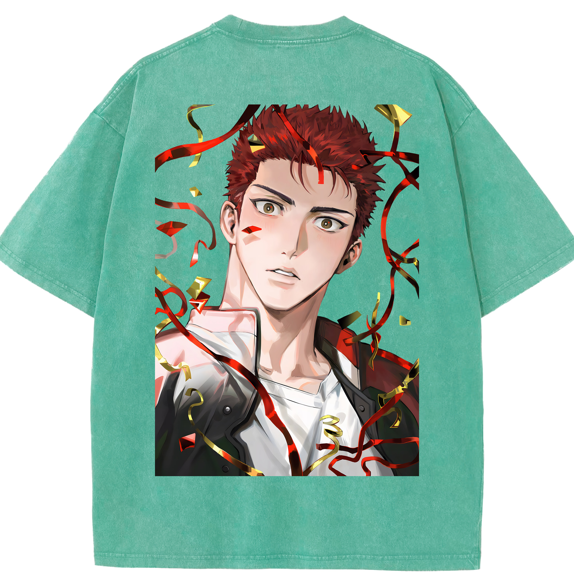（画像用） SLAM DUNK／スラムダンク 綿100% ヴィンテージ風 半袖Tシャツ（背面プリント）